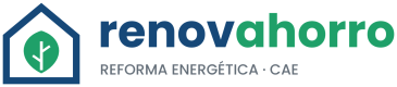 Logotipo horizontal de renovahorro sin deformación